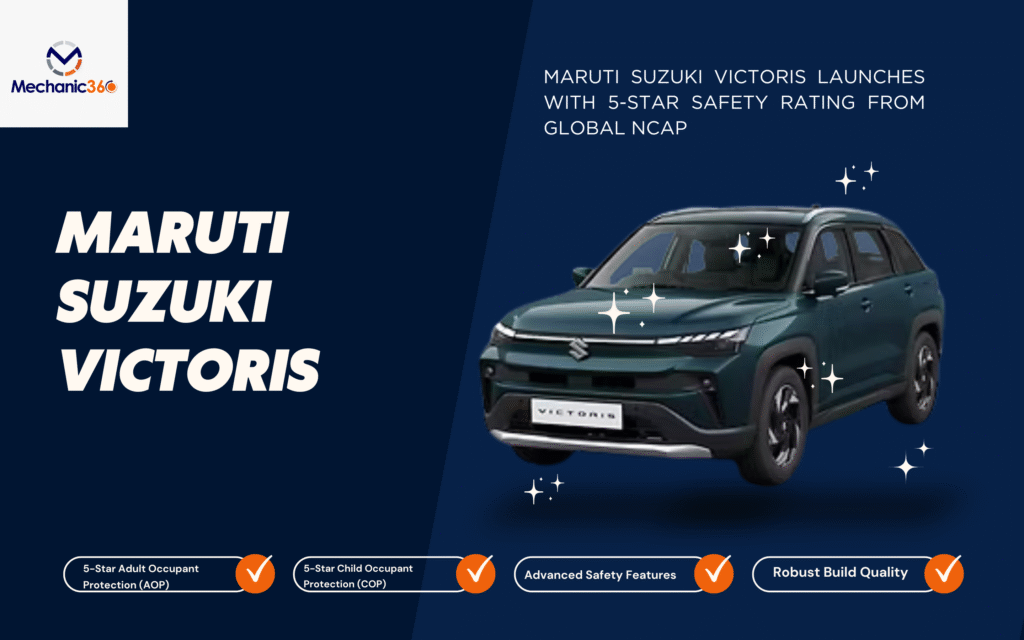 Maruti Suzuki Victoris Launches with 5-Star Safety Rating from Global NCAP