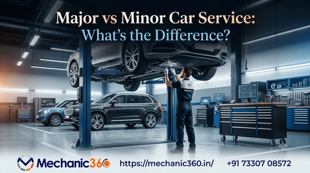 difference between a major car service and a minor car service